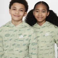 Nike Sportswear Club Fleece Big дитячі Толстовка з капюшоном колір зелений
