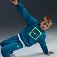 Nike Glow With Me Little детские Lightweight Fleece 2-Piece Crew набор синий