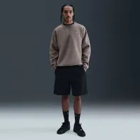 Nike Solo Swoosh мужские Fleece Crew цвет серый