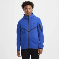 Nike Tech мужские Full-Zip Windrunner Толстовка с капюшоном синий