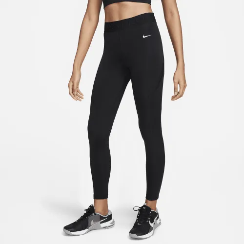 Nike Pro женская Mid-Rise 7/8 лосины с карманамицвет черный