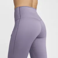Nike Go женская Firm-Support С высокой Талией Full-Length лосины с карманамицвет фиолетовый