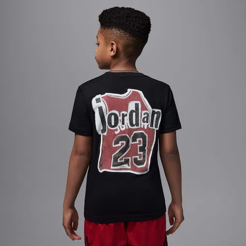 Nike Jordan Big детские Jersey Collage футболка цвет черный
