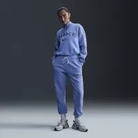 Nike Sportswear Phoenix Fleece женская оверсайз 1/4-Zip Logo Top синий