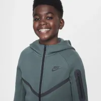 Nike Sportswear Tech Fleece Big дитячі Full-Zip Толстовка з капюшоном колір зелений