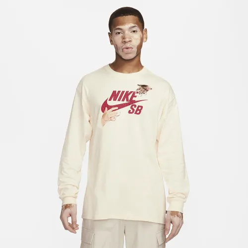 Nike SB Long-Sleeve Skate футболка колір білий