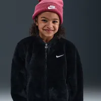 Nike Little детские Faux Fur Bomber Куртка цвет черный
