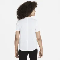 Nike One Big дитячі (Girls') Dri-FIT Short-Sleeve тренувальні Top колір білий