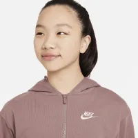 Nike Sportswear Big детские (Girls') Full-Zip Толстовка с капюшоном цвет фиолетовый