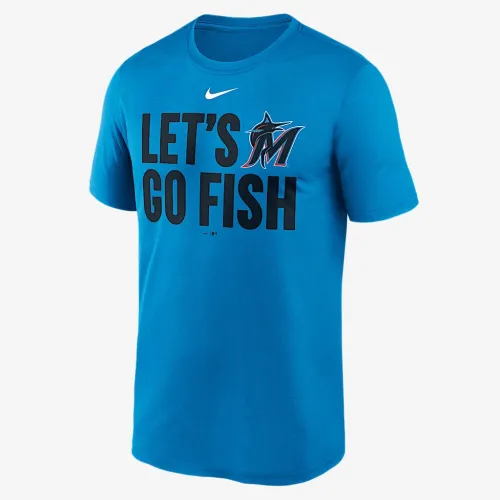 Miami Marlins Local Legend чоловічі Nike Dri-FIT MLB футболка блакитний