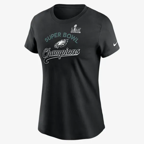 Philadelphia Eagles Super Bowl LIX Champions Tailsweep женская Nike NFL футболка цвет черный