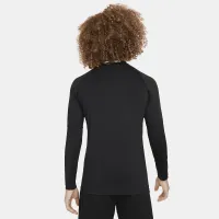 Nike Pro Big детские (для мальчиков) Dri-FIT Long-Sleeve Top цвет черный