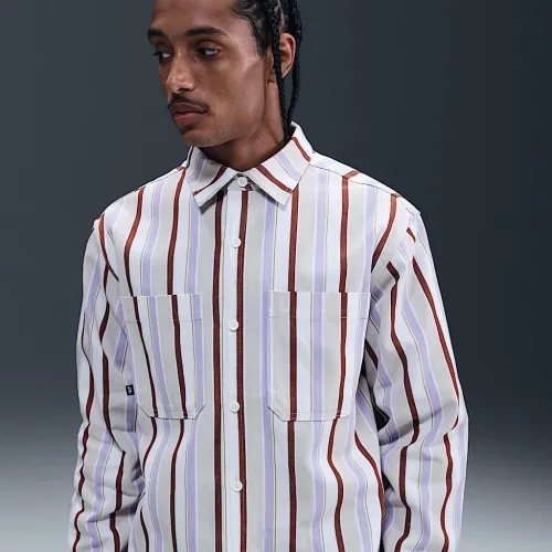 Nike SB Woven Long-Sleeve Skate Top цвет белый