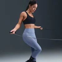 Nike Universa жіноча З високою талією 7/8 лосіни with No Front Seam блакитний