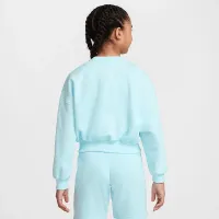 Nike Sportswear Club Fleece Girls' Boxy Crew-Neck світшот блакитний