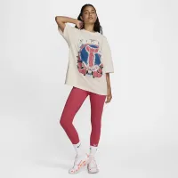Nike Sportswear Essential женская оверсайз футболка цвет коричневый