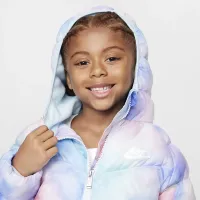 Nike Little дитячі Cinched Puffer Куртка різнокольорові