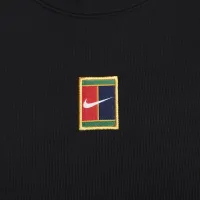 NikeCourt Heritage жіноча Cropped Tennis Tank Top колір чорний