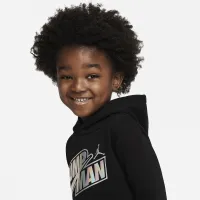 Nike Jordan Toddler Толстовка с капюшоном and Pants набор цвет черный