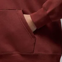 Nike Jordan Flight Fleece женская Satin-Lined Pullover Толстовка с капюшоном цвет коричневый