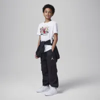 Nike Air Jordan Big дитячі Dunk Comics футболка колір білий