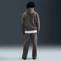 Nike Solo Swoosh мужские Fleece Open-Hem Pants цвет серый