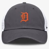 Detroit Tigers Club чоловічі Nike MLB Trucker Adjustable Hat колір сірий