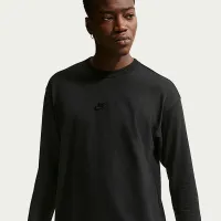 Nike Sportswear Premium Essentials мужские Long-Sleeve футболка цвет черный