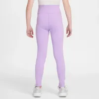 Nike One Big Kids’ (Girls') Dri-FIT З високою талією лосіни колір фіолетовий