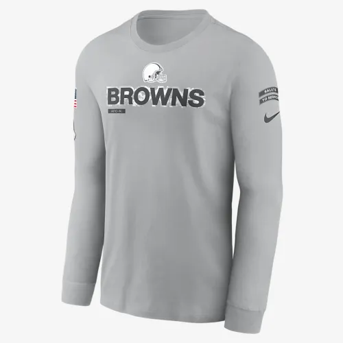 Cleveland колір коричневийs Salute to Service Mascot Edge Legend чоловічі Nike NFL Long-Sleeve футболка колір сірий