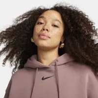 Nike Sportswear Phoenix Fleece жіноча оверсайз Pullover Толстовка з капюшоном колір фіолетовий