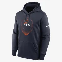 Denver Broncos Icon Men’s Nike Therma NFL Pullover Толстовка с капюшоном синий