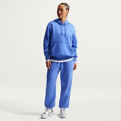 Nike Sportswear Phoenix Fleece женская С высокой Талией оверсайз Sweatpants синий
