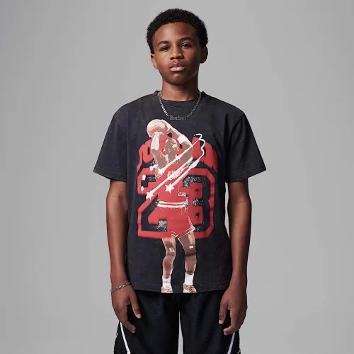 Nike Jordan Big дитячі 40th Anniversary футболка колір чорний