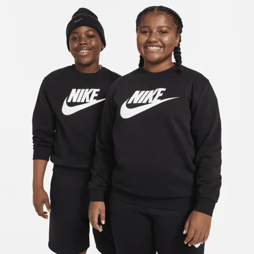 Nike Sportswear Club Fleece Big детские свитшот (Extended Size) цвет черный