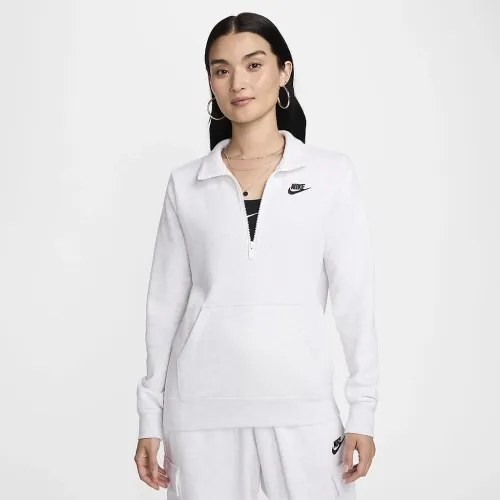 Nike Sportswear Club Fleece женская 1/2-Zip свитшот цвет коричневый