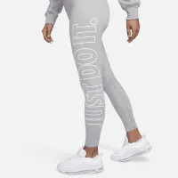 Nike Sportswear Classics женская Graphic С высокой Талией лосины цвет серый