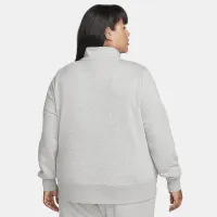 Nike Sportswear Club Fleece жіноча 1/2-Zip світшот (великі розміри) колір сірий