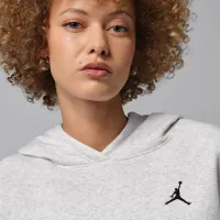 Nike Jordan Brooklyn Fleece женская Pullover Толстовка с капюшоном цвет коричневый