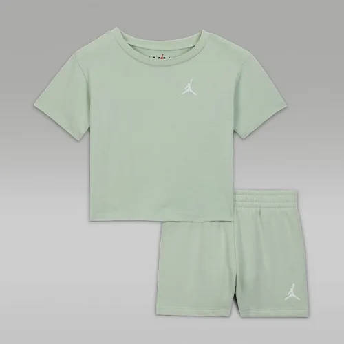Nike Jordan Brooklyn Essentials Baby 2-Piece Fleece шорты набор цвет зеленый