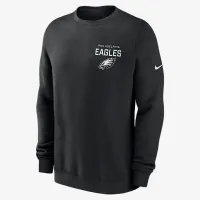 Philadelphia Eagles Draw Block Club чоловічі Nike NFL Pullover Crew колір чорний