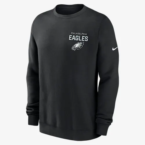 Philadelphia Eagles Draw Block Club чоловічі Nike NFL Pullover Crew колір чорний