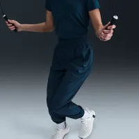 Nike One женская Dri-FIT С высокой Талией 7/8 Joggers синий