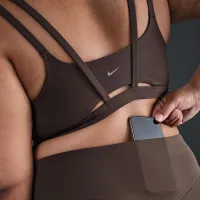 Nike Zenvy жіноча Gentle-Support З високою талією 7/8 лосіни (великі розміри) колір коричневий