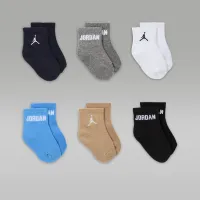 Nike Jordan Everyday Essentials Baby/Toddler Ankle шкарпетки (6 пар) блакитний