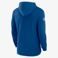 Indianapolis Colts Sideline чоловічі Nike Dri-FIT NFL Long-Sleeve Hooded Top блакитний