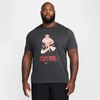 Nike чоловічі Dri-FIT Fitness футболка колір сірий
