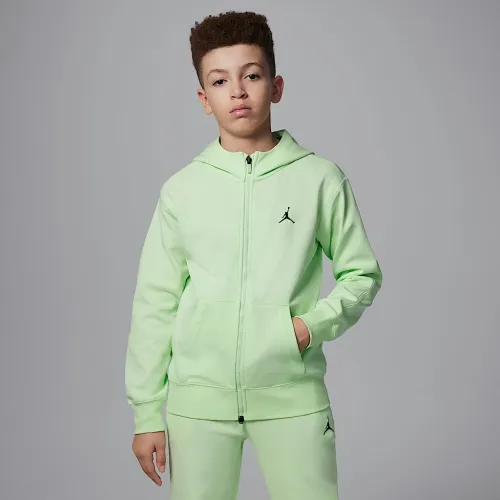 Nike Jordan Dri-FIT MJ Sport Big детские Statement Hoop Fleece Full-Zip Толстовка с капюшоном цвет зеленый