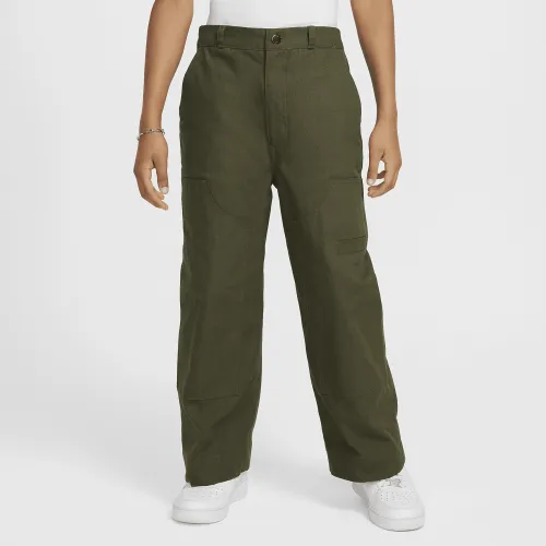 Nike Sportswear Metro Ground Big детские Carpenter Pants цвет зеленый