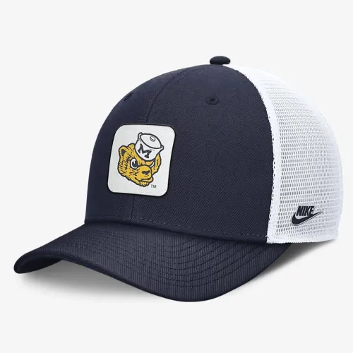 Michigan Wolverines Legacy Rise Mascot чоловічі Nike College Trucker Adjustable Hat блакитний